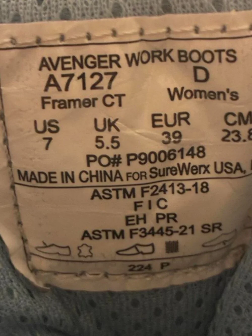 Avenger Framer CT Work Boots with Protalus T100 Elite Insoles